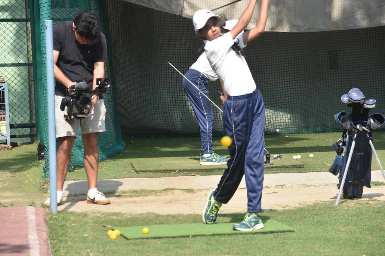 TGR warm-up session with cones and coaches